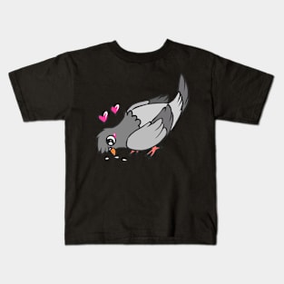 Dove peace faithful white gray bird love Kids T-Shirt